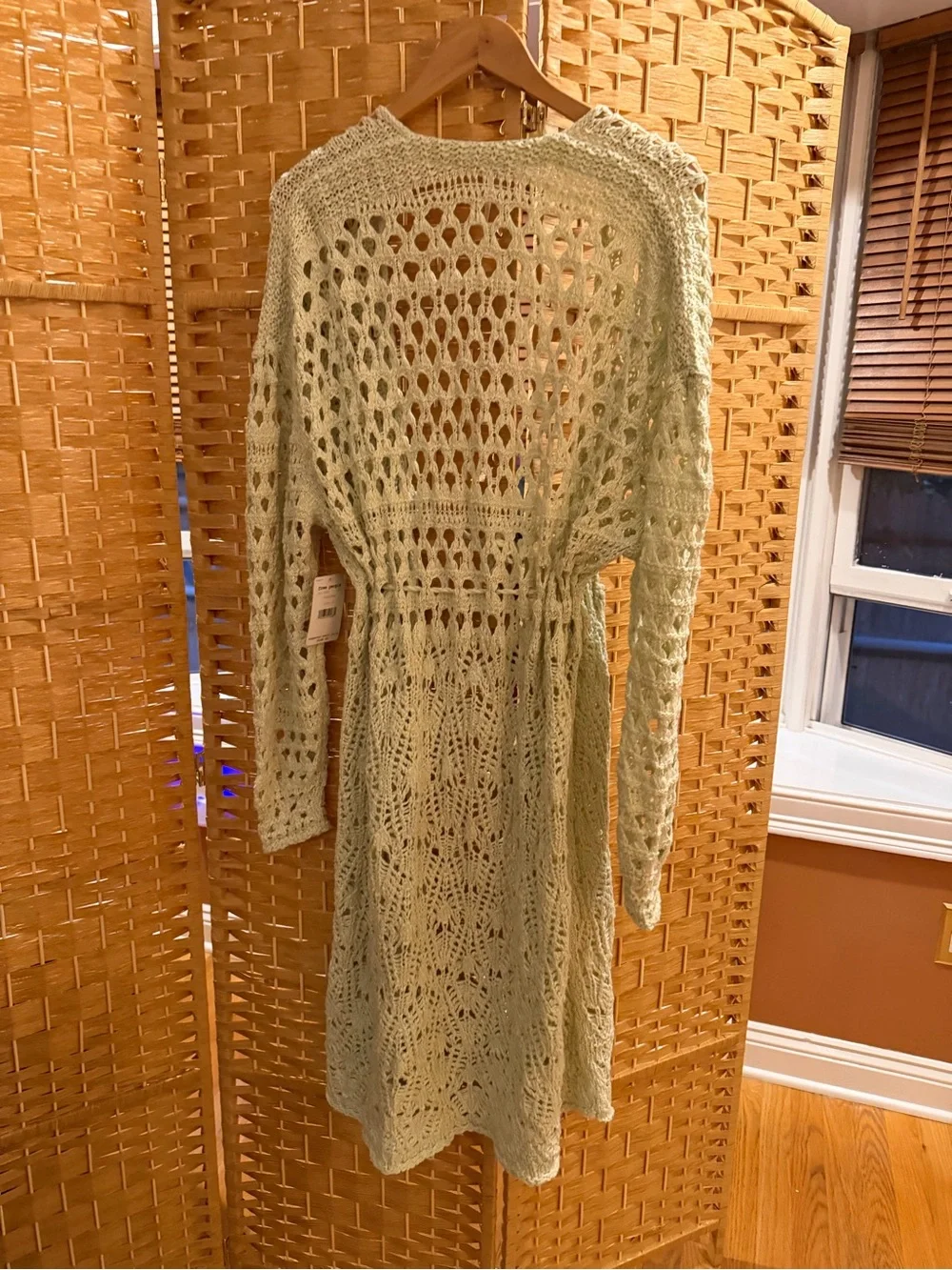 Free People Crochet Tie-Waist duster!